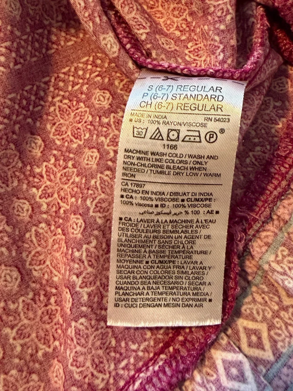 Old Navy Girls Pink Paisley dress